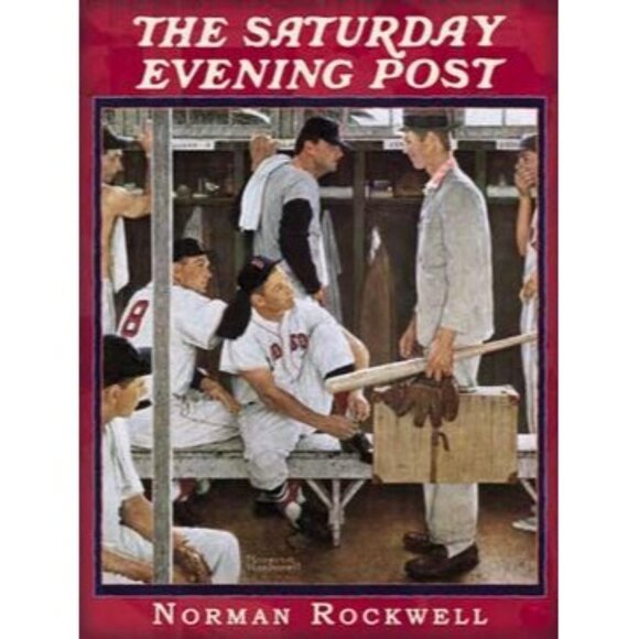 Vintage 1995 Norman Rockwell‎ Saturday Evening Post Boston Red Sox Silk Necktie - Picture 6 of 7